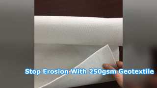 Erozyon Kontrolü için 250gsm UV Dayanıklı Geotekstil