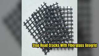 Daha Güçlü Asfalt Yol Güçlendirmesi için Fiberglas Geogrid