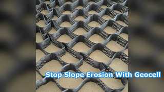 Şev Stabilizasyonu ve Erozyon Kontrolü için HDPE Geocell