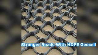 Daha Güçlü Yol İnşaatı ve Stabilite için HDPE Geocell