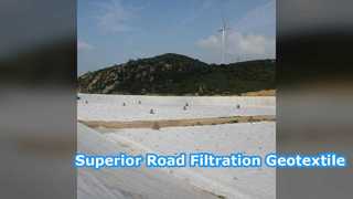 Yol Filtrasyonu için 200gsm İğne Delikli Geotekstil