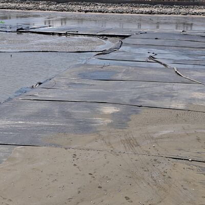 Belediye çamur arıtma projeleri için yüksek geçirgenlikli jeotekstil su çekme boruları