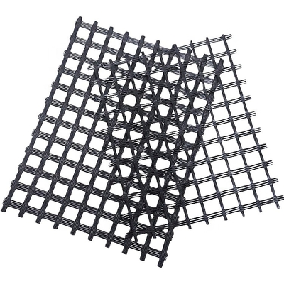 Karbon Alkaliye Dayanıklı Fiberglas Mesh Geogrid Rulo Çift Eksenli Üç Eksenli