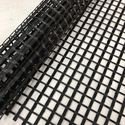 Kaldırım Zemin Stabilizasyonu için Siyah Örgü Fiberglas Geogrid