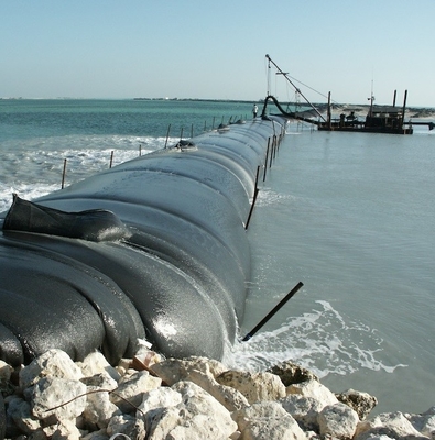 Kumla dolu Cofferdam Geri kazanma ve arazi geri kazanma Jeotekstil su çekme boruları Çekim gücü 130/130 kn Açık boyut 0.4mm