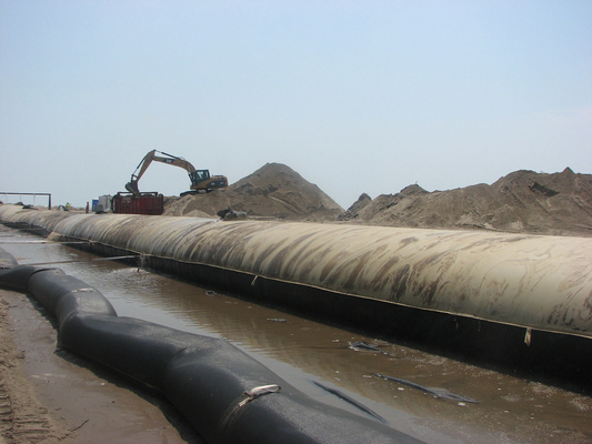 Yırtılmaya Dayanıklı Geotube Geotekstil Susuzlaştırma Tüpü Geobag Geotubes