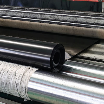 Width 1 to 12 meters Geomembrane providing Elongation at Break at least 700 percent suitable for reservoir liners and erosion control systems