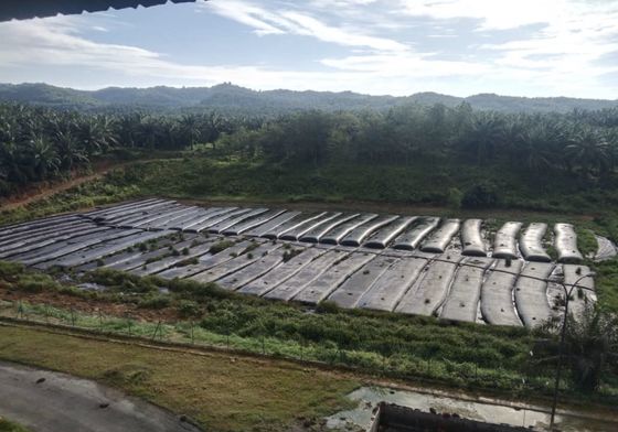 0Endüstriyel uygulamalarda ağır işlevli filtreleme için siyah/kumlu.4mm açık boyutlu filtre çantaları