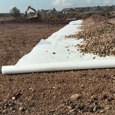 Geotekstil Kumaş Geçici Yol Taban Ayrımı İçin Polipropilen Staple Fiber Dokunmamış