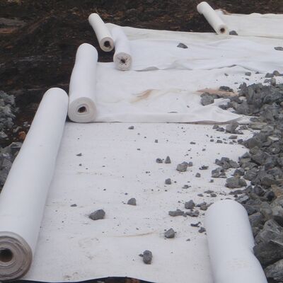 Geotekstil Kumaş Geçici Yol Taban Ayrımı İçin Polipropilen Staple Fiber Dokunmamış
