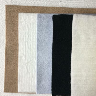 200g 250g İğne Dövülmüş Polyester Nonwoven Geotekstil İstinat Duvar Drenajı İçin