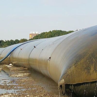 Yüksek sıcaklığa dayanıklı dokumalı jeotekstil su çekme tüpü Palmiye yağı çamurlarının su çekmesi için