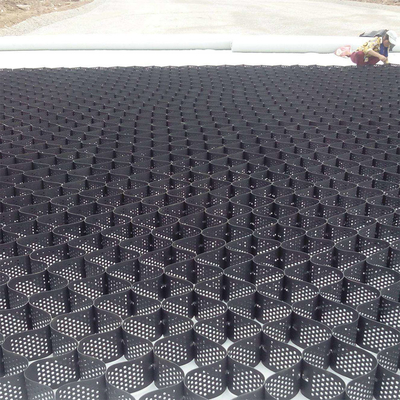 Siyah Yeşil HDPE Geocell Çakıl Stabilizasyon Delikli