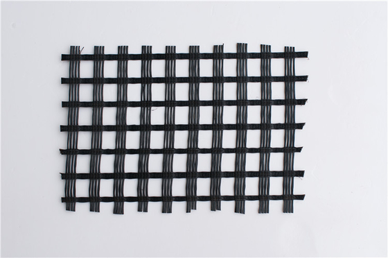 100KN Asfalt Fiberglas Geogrid