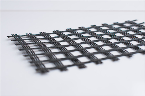 100KN Asfalt Fiberglas Geogrid