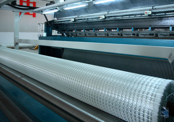 120kn PET Geogrid Çözgü Örme Eğimi Takviye Polyester Kaplama PVC