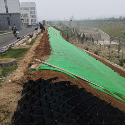 Driveway HDPE Geocell Zemin Izgarası Finişer Zemin Stabilizasyonu Geocell İstinat Duvarları