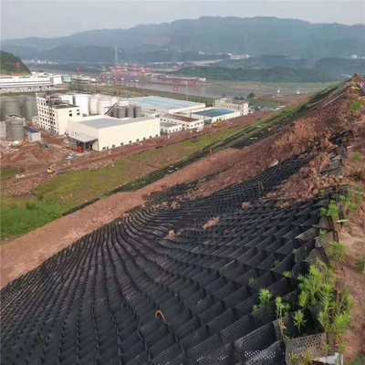 Driveway Hücresel Sistem için 75mm Çakıl geocell zemin ızgarası