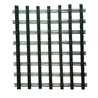 Yol Asfalt Katmanı Takviyesi İçin Esnek Polyester Plastik Geogrid Mesh