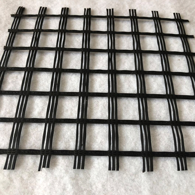 Yol Asfalt Katmanı Takviyesi İçin Esnek Polyester Plastik Geogrid Mesh