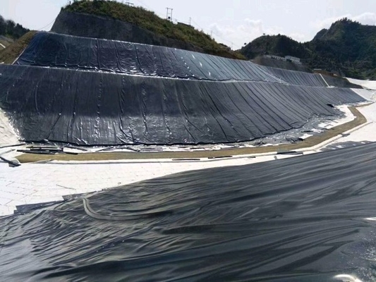 1.5mm 2mm Plastik PVC Geomembran Film ISO9001 Balık Çiftliği Depolama Alanı