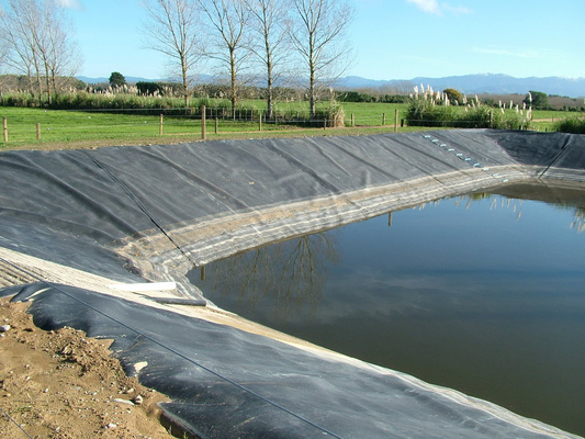 Sert HDPE LDPE Kompozit Geomembran Sızıntı Önleyici Geçirimsiz Pürüzsüz Dokulu